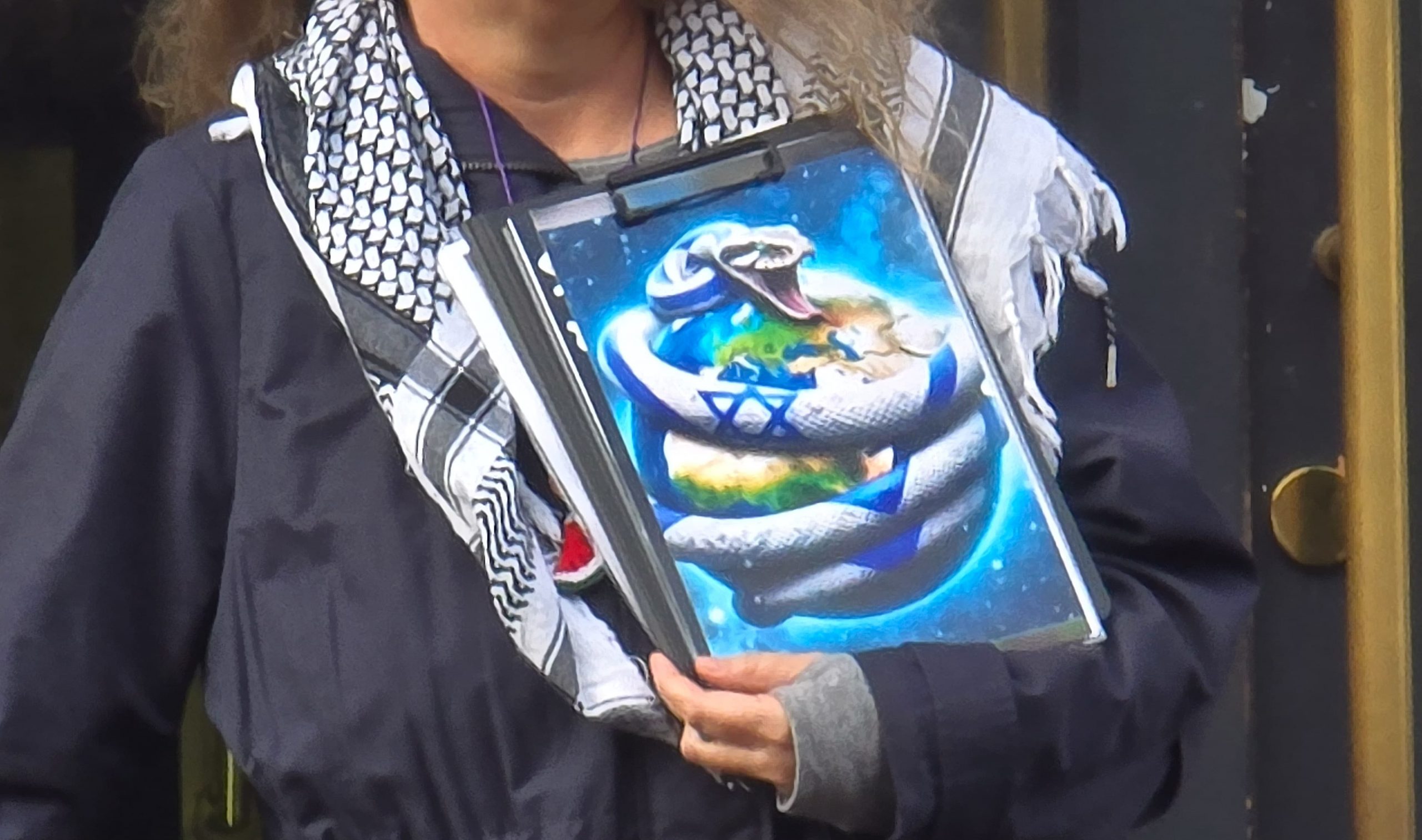 15.10.2025: antisemitisches Plakat