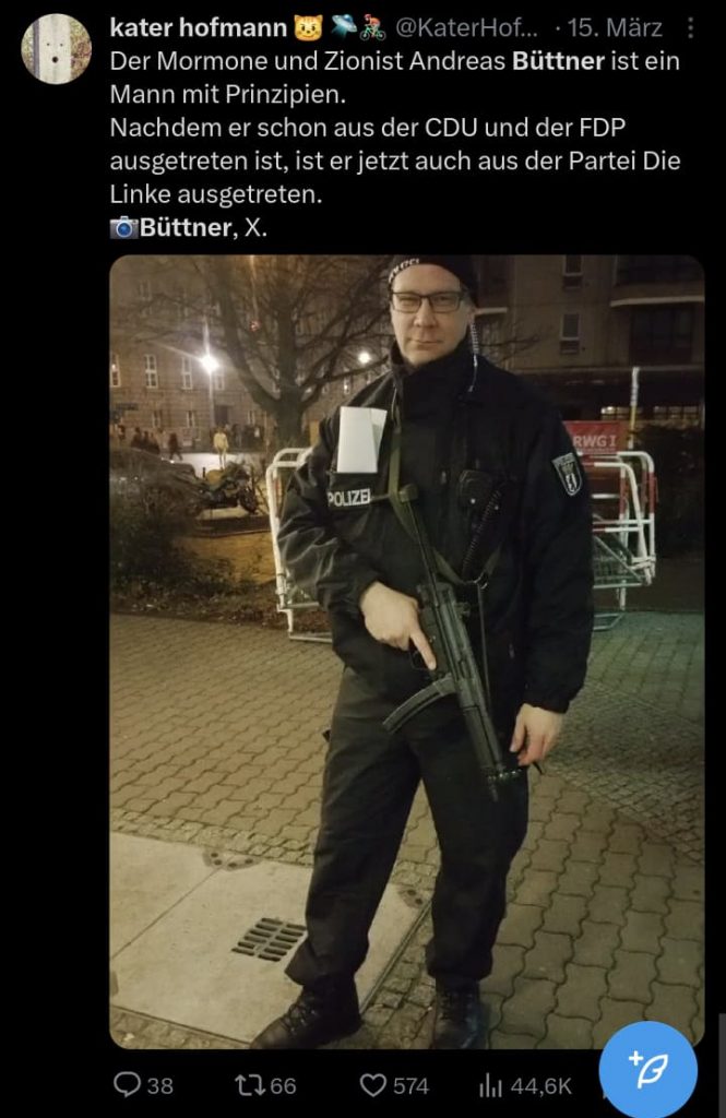 Quelle: Beitrag auf X.com vom Account „Kater Hofmann“